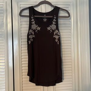 Small American Eagle Gray Floral Tank